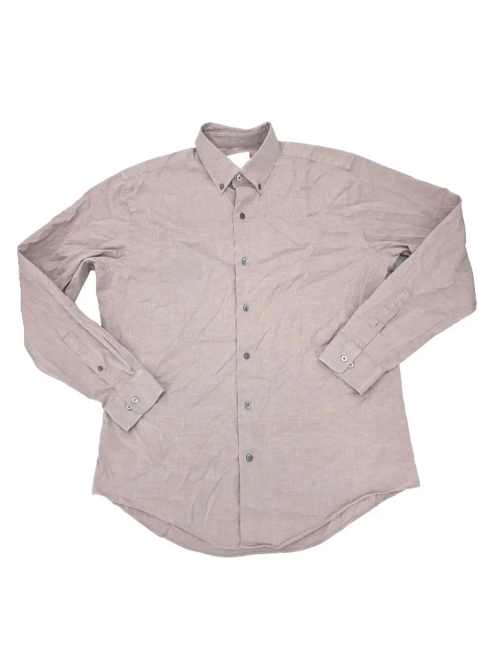 Banana Republic Stretch Button Shirt Mens Large Long Sleeve Cotton Blend Solid